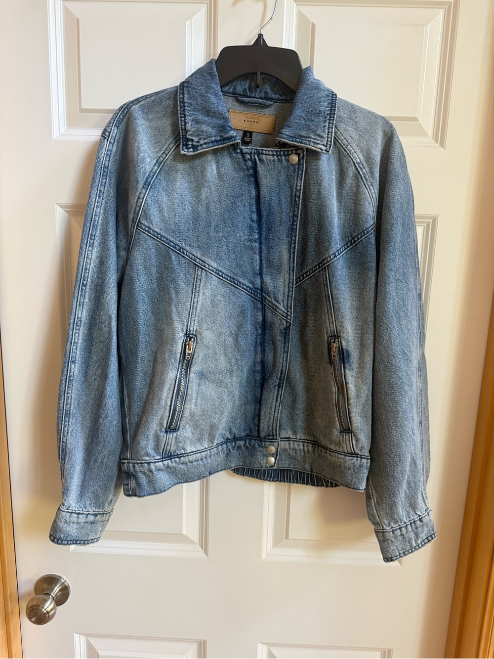 BLANKNYC  Blue Denim Jacket for Women - Casual Jean Coat size small NWOT